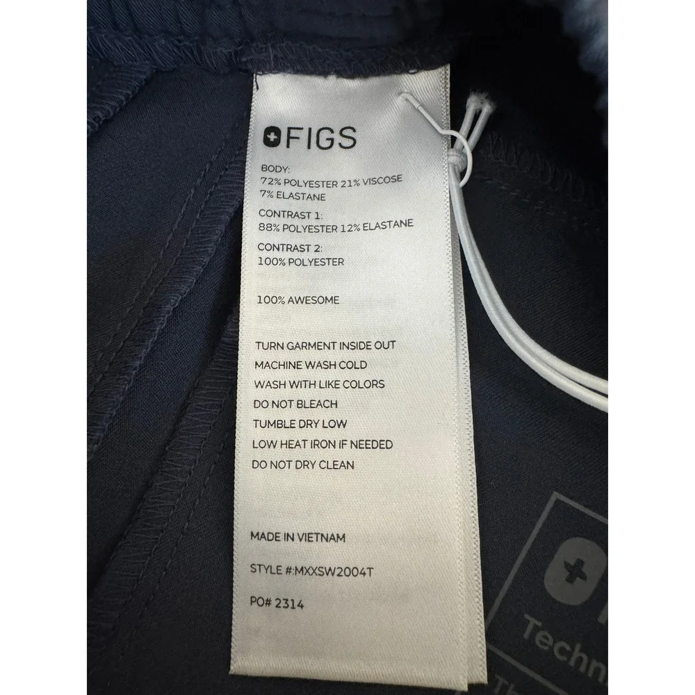 FIGS Men's Tansen Jogger Scrub‎ Pants Navy Blue Size Small / Tall